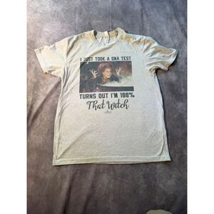 Hippie Runner Hocus Pocus DNA Test 100% That Witch Graphic T-Shirt Grey Medium